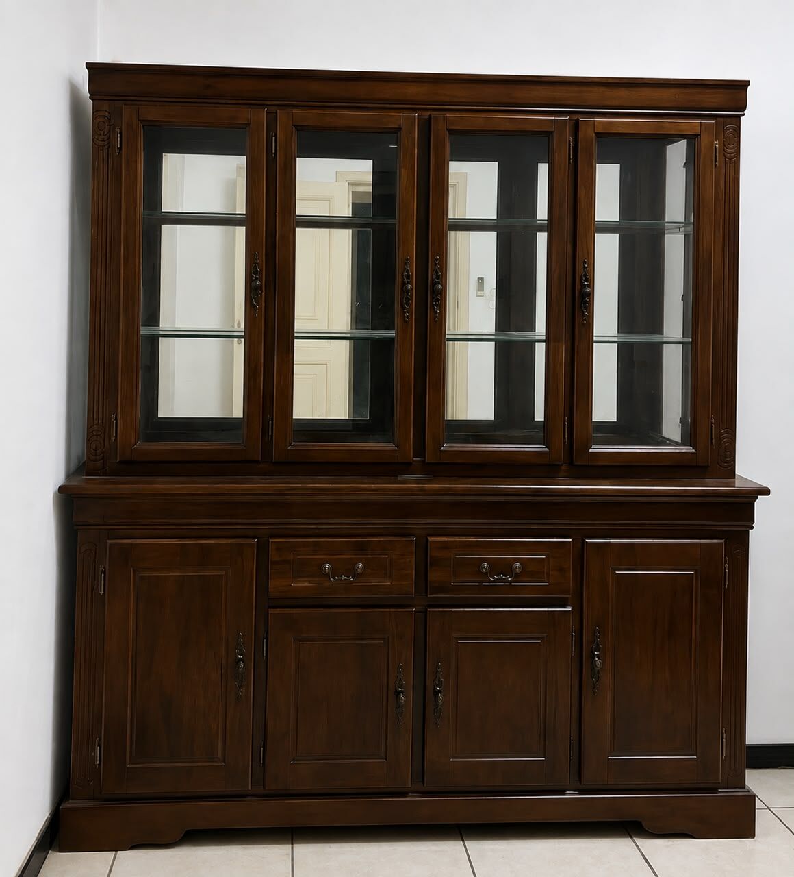 Jeddah, Furniture, SAR 750,  Hutch Buffet Wooden Cabinet
