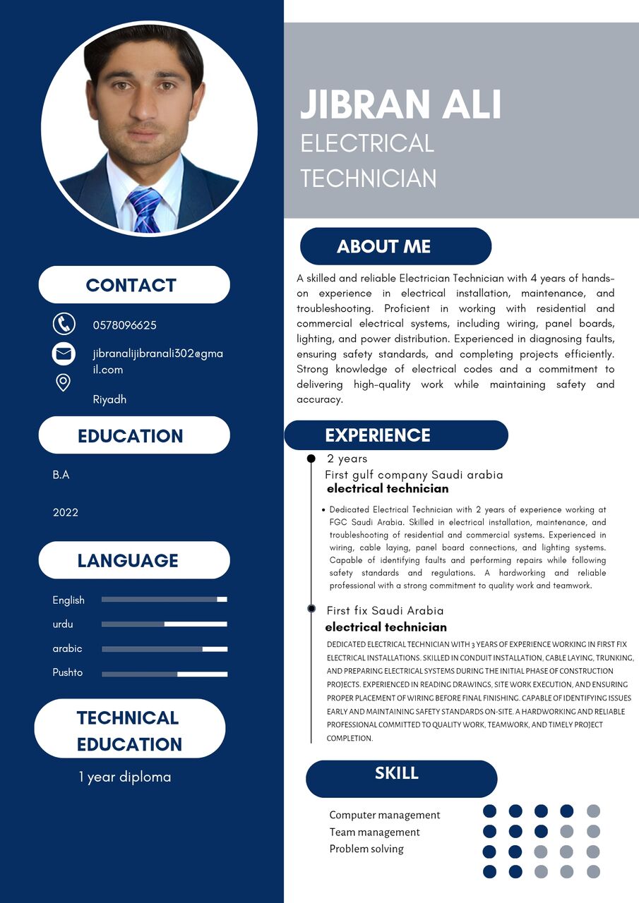 Dammam, Job Seekers, Electrician