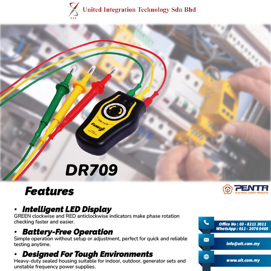 Kuala Lumpur, Electronics, DR706 Phase Rotation Testing Solution
