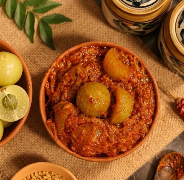 Mumbai, Food, INR 300,  Amla Pickle (Usirikaya Pachadi)
