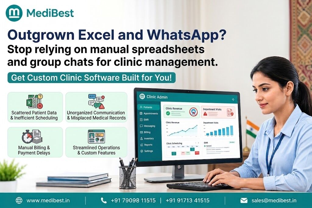 Indore, Medical, Outgrown Excel And WhatsApp? Get Clinic Software Built For You