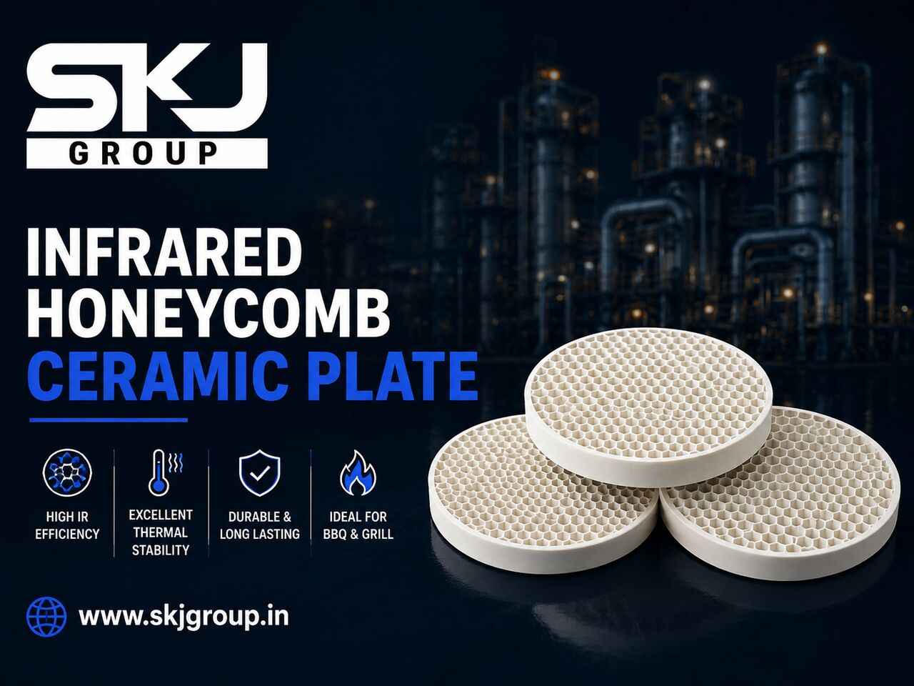 Bhopal, Materials, Quality Infrared Honeycomb Ceramic Plates For Industrial Heating?