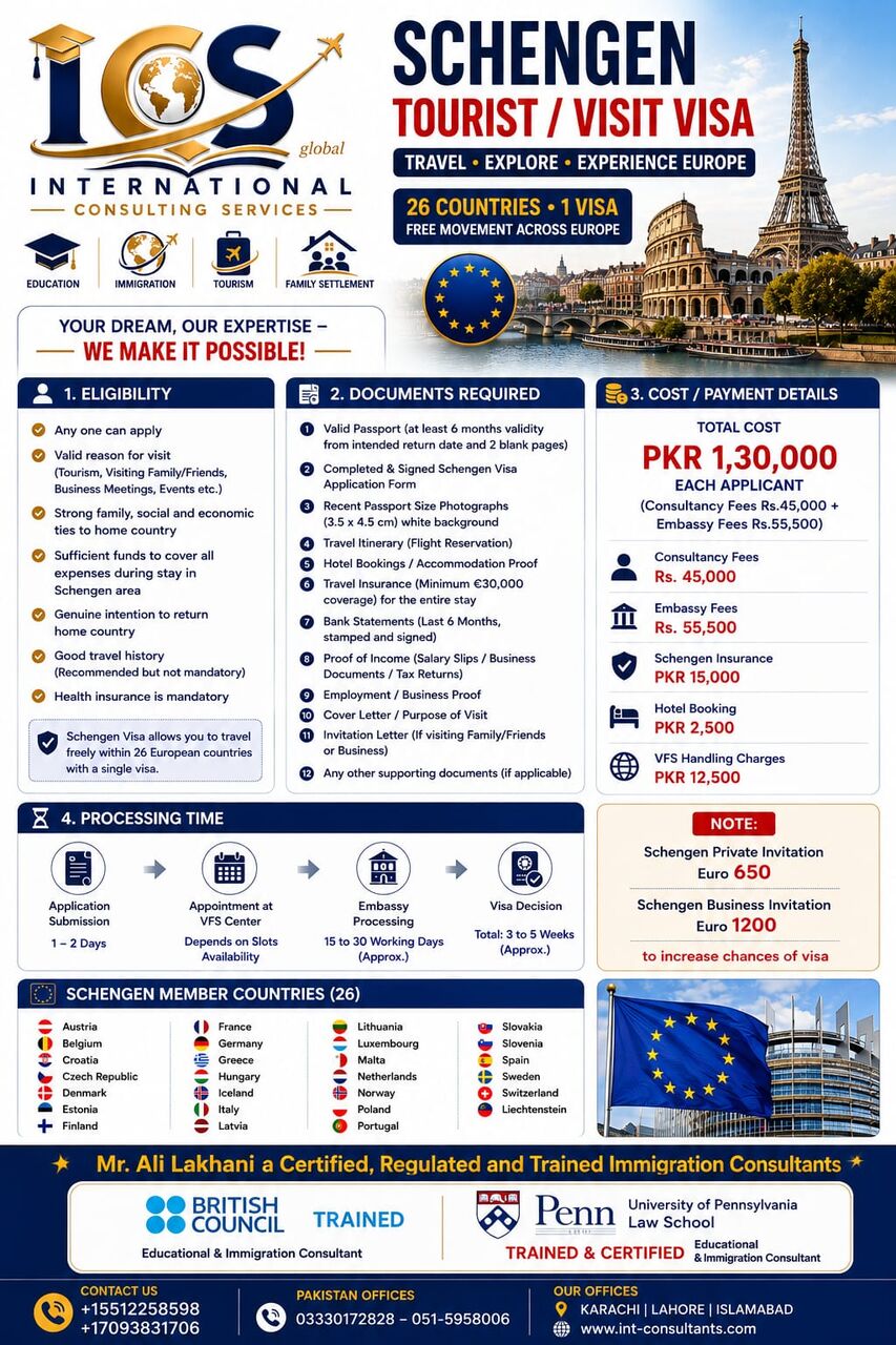 Islamabad, General, Dreaming Of Europe..? Your Schengen Journey Starts Here!