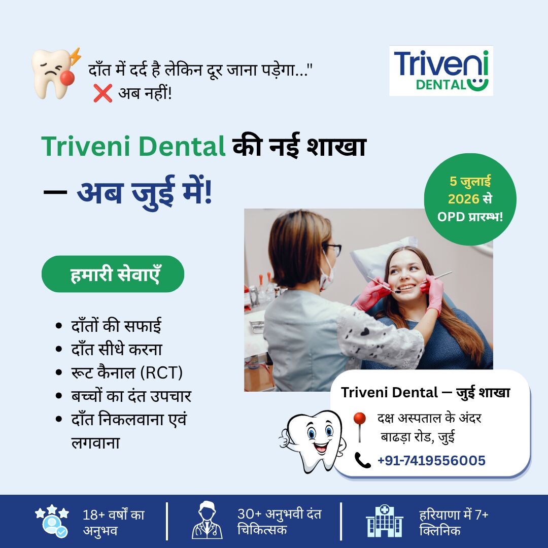 Haryana, Dental, Best Dental Clinic In Jui, Bhiwani | Triveni Dental