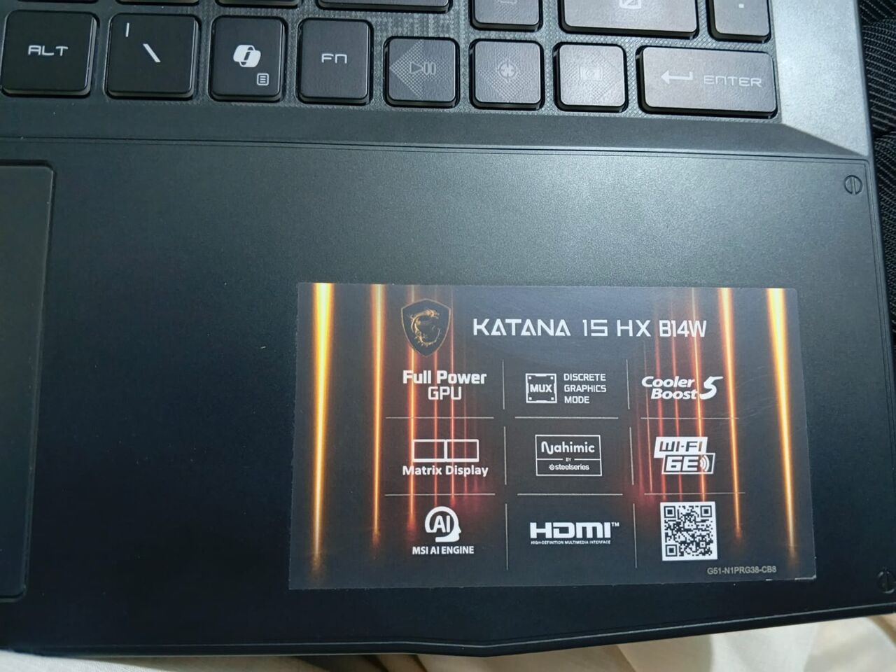 Ghirnatah, Computers, SAR 4999,  Msi Katana 15 Hx B14wfk Gaming Laptop I9-14900HX RTX 5060 Laptop GPU (8 GB)