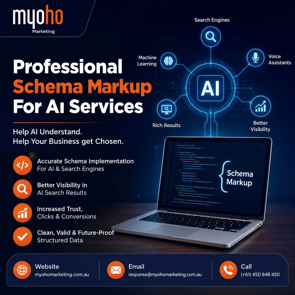 Melbourne, Marketing, Professional Schema Markup For AI Services | Myoho Marketing