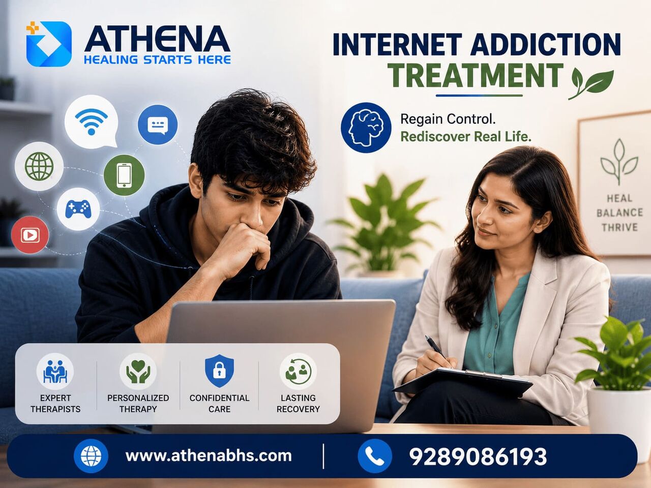 Gurgaon, Health, Internet Addiction Treatment | Expert Mental Health Support