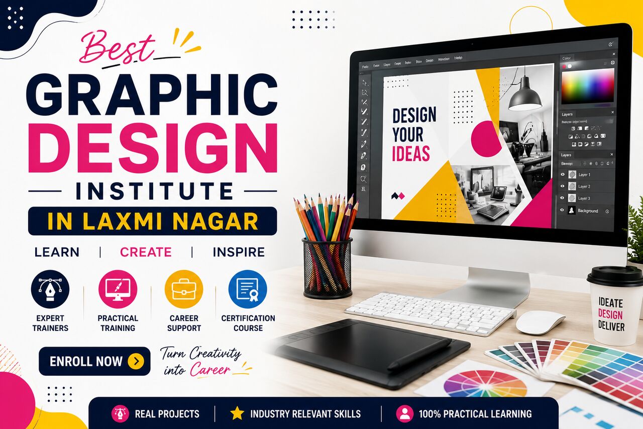 Laxmi Nagar, Education, Best Graphic Design Institute In Laxmi Nagar &ndash; Practical Training