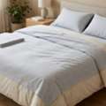 INR 1499,  Cotton Double Bed Bedsheet Online | Pure Handloom Cotton &ndash; Theindiglobal