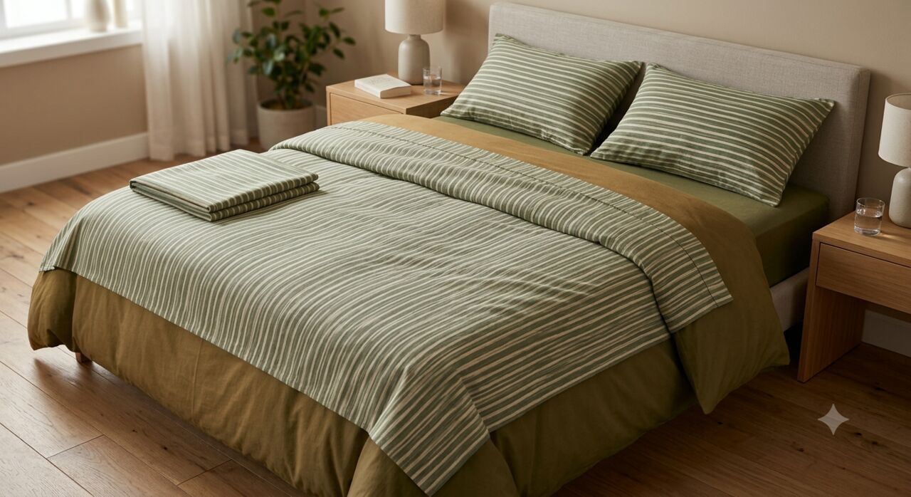 Mumbai, Household Items, INR 1499,  King Size Bedsheet Size Guide (90x108") | Pure Cotton &ndash; Theindiglobal