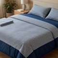 INR 1499,  Super King Size Bedding Sets Online | 108x108" Pure Cotton &ndash; Theindiglobal
