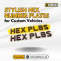 Stylish Hex Number Plates For Custom Vehicles