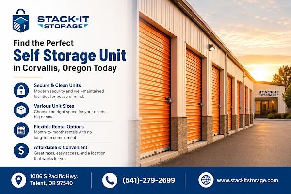 New York, Real Estate, Find The Right Storage Unit In Corvallis With Stack It Storage