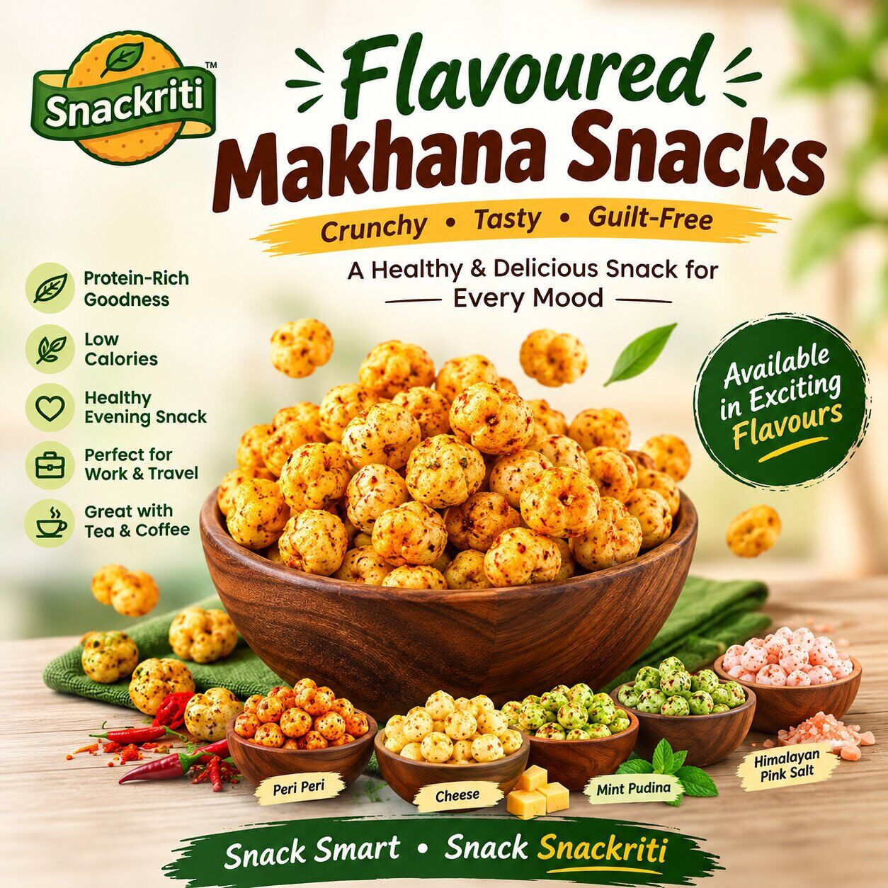 Mumbai, Food, Flavoured Makhana Snacks: Healthy, Crunchy & Tasty Roasted Makhana