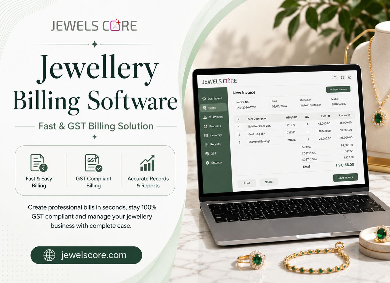 Ahmedabad, Software, INR 400000,  Best Jewellery Billing Software For GST, Barcode & Retail Billing | Jewels Core