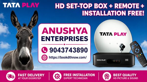 Mumbai, Electronics, INR 3600,  Tata Play New Connection In Thanjavur | Book Tata Play DTH