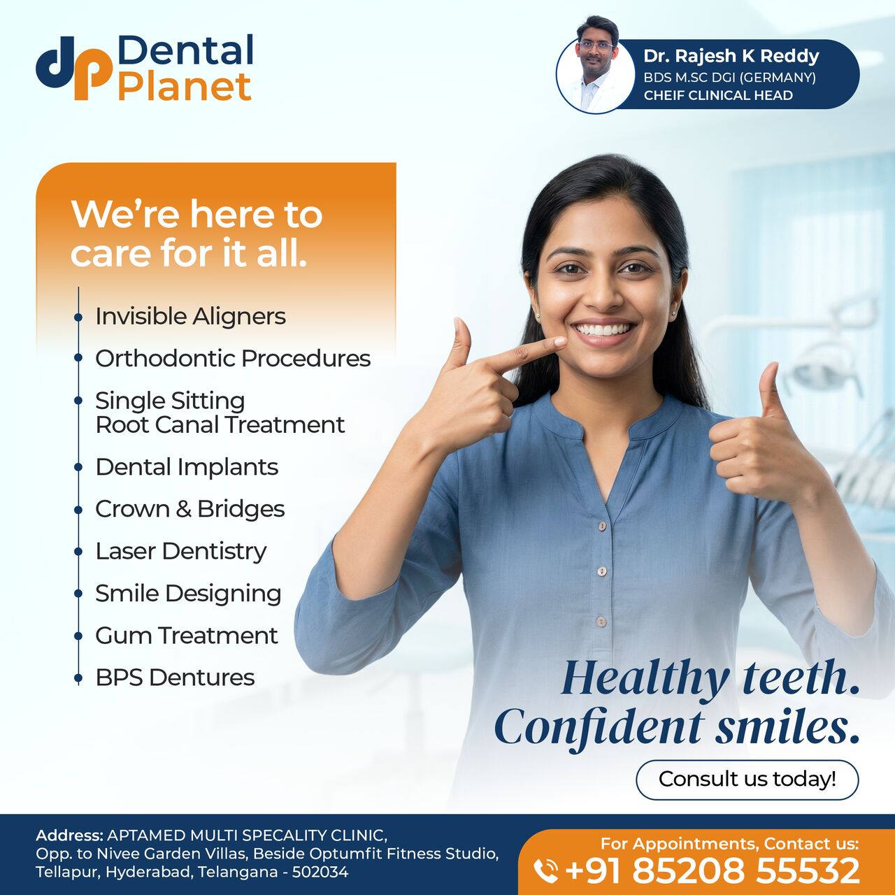 Hyderabad, Dental, Smile Designing In Tellapur | Dental Planet