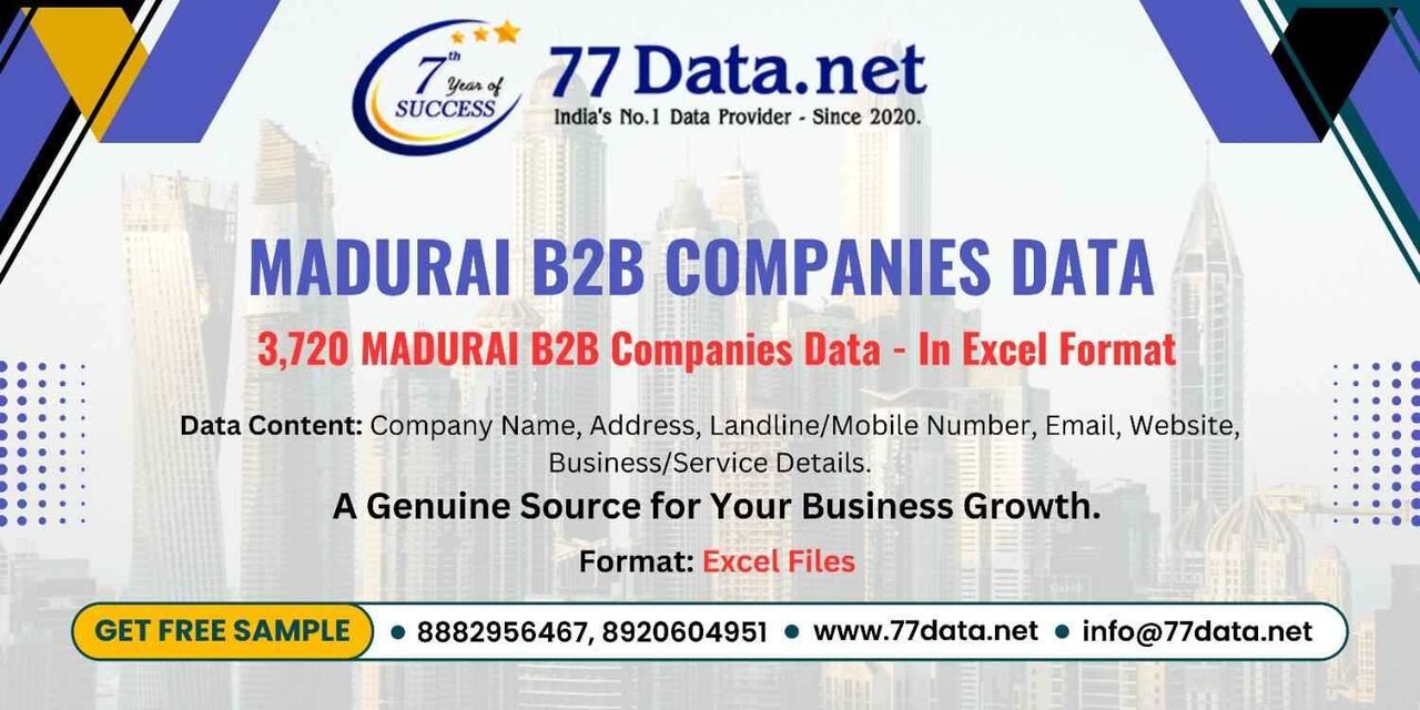 Madurai, Business, Verified List Of 3000+ Companies In Madurai With Free Sample