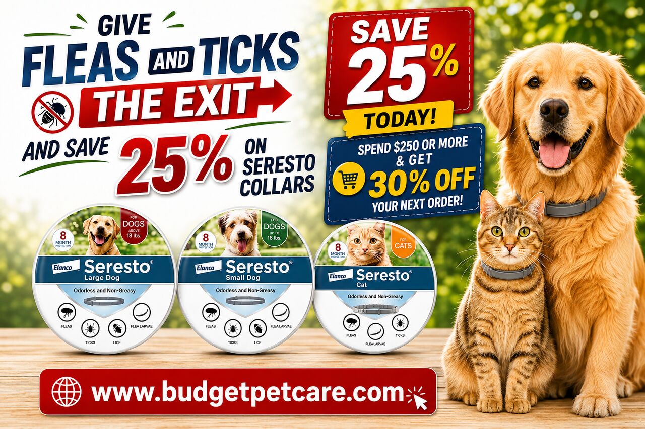 New York, Pet Supplies, Give Fleas And Ticks The Exit And Save 25% On Seresto Collars