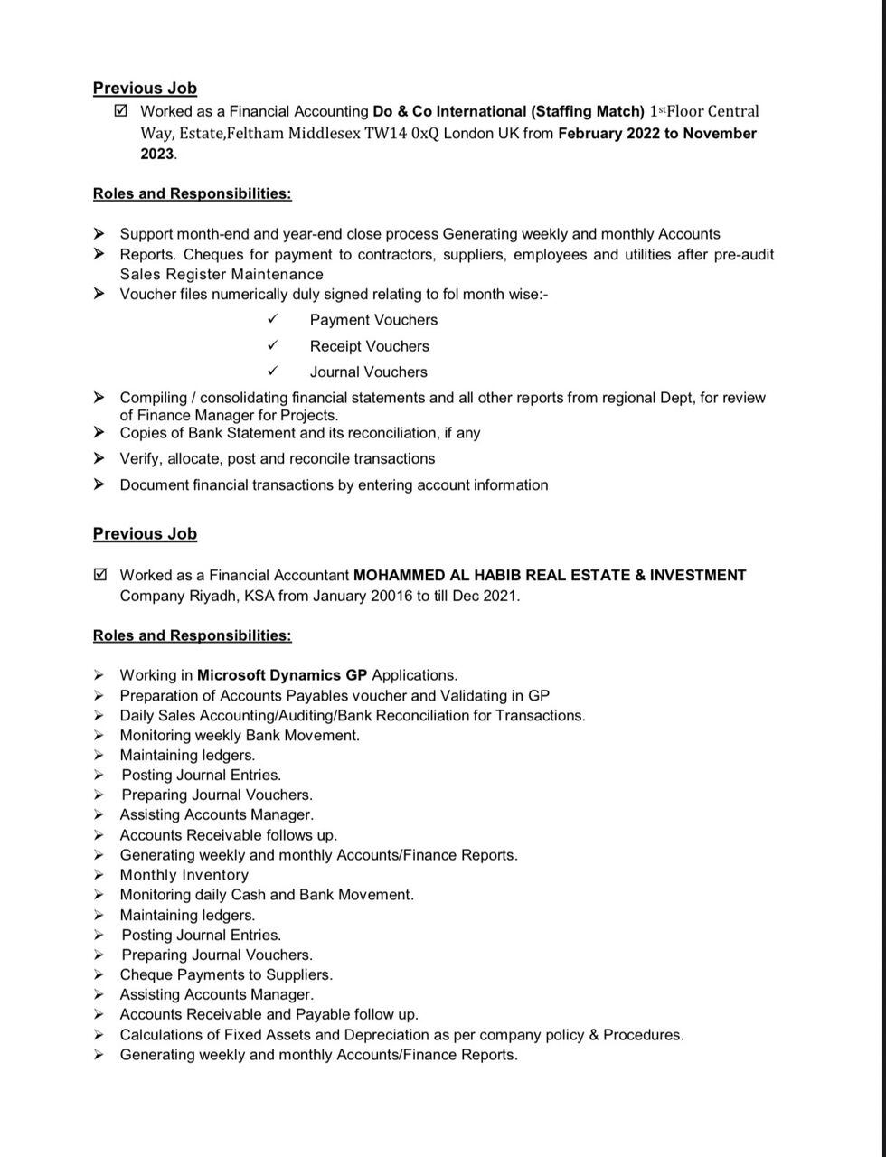 Dammam, Job Seekers, Accountant | Looking For Job | Immediately Joining