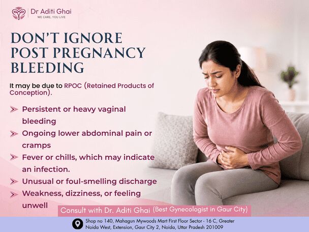 Noida, Health & Beauty Items, Best Gynecologist In Gaur City 2 Post Pregnancy Bleeding