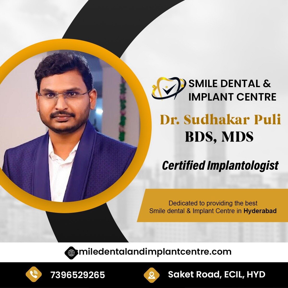 Hyderabad, Dental, BEST DENTIST NEAR YOU IN AS RAO NAGAR, SECUNDERABAD