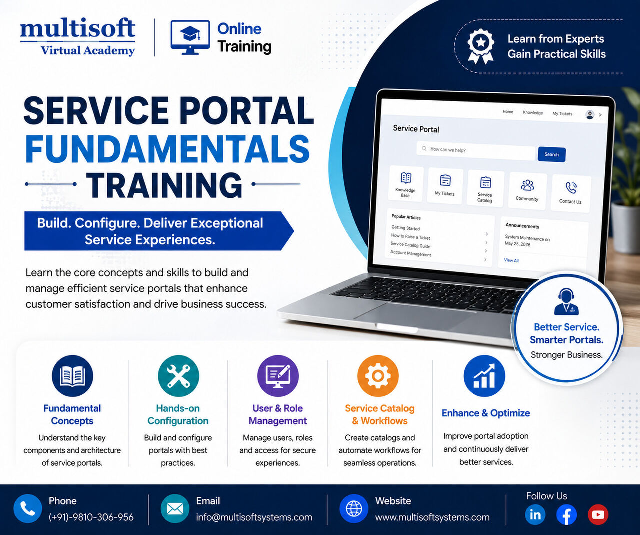New York, Education, Multisoft Virtual Academy Service Portal Fundamentals Training