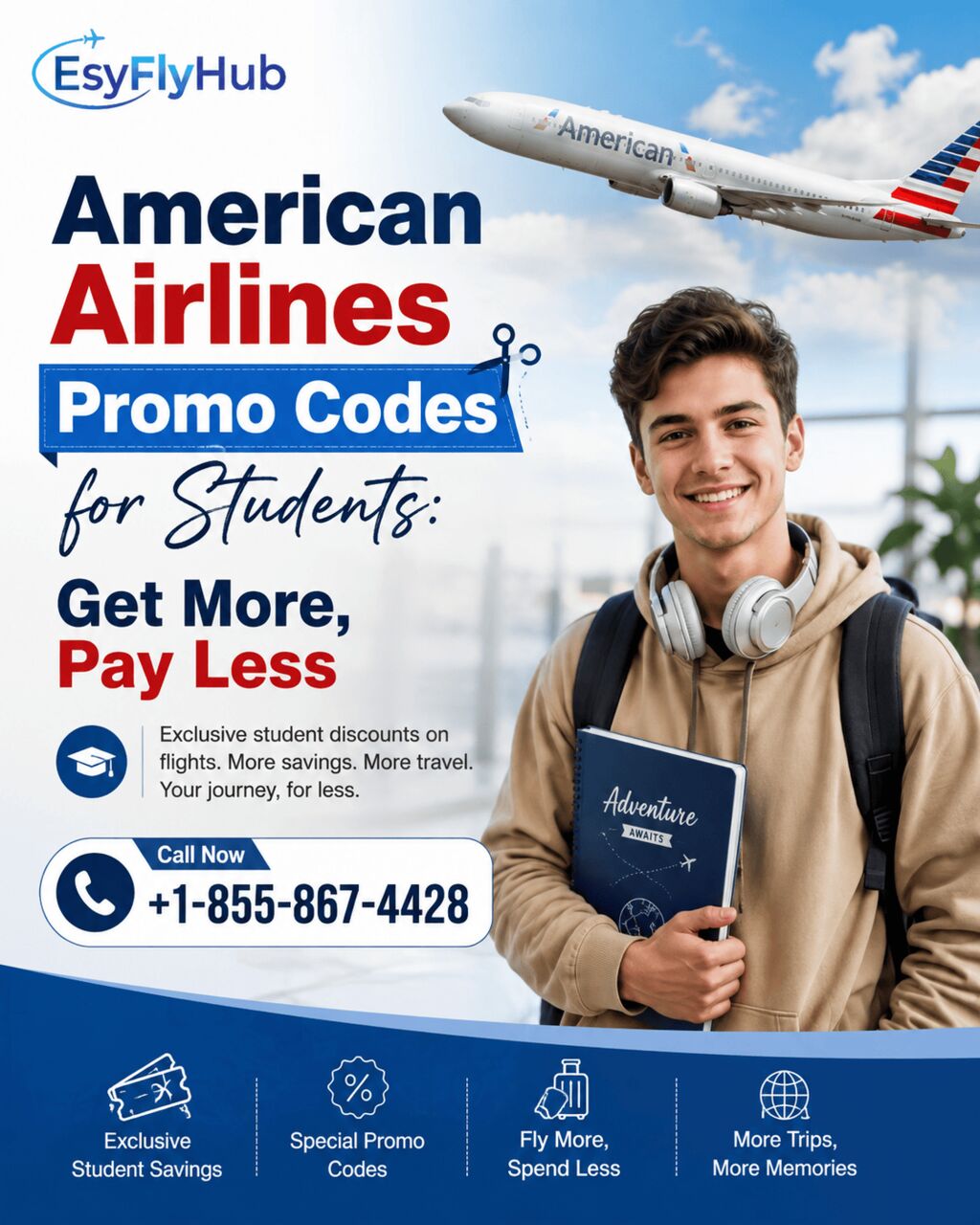 New York, Travel, American Airlines Promo Codes For Students: Get More, Pay Less