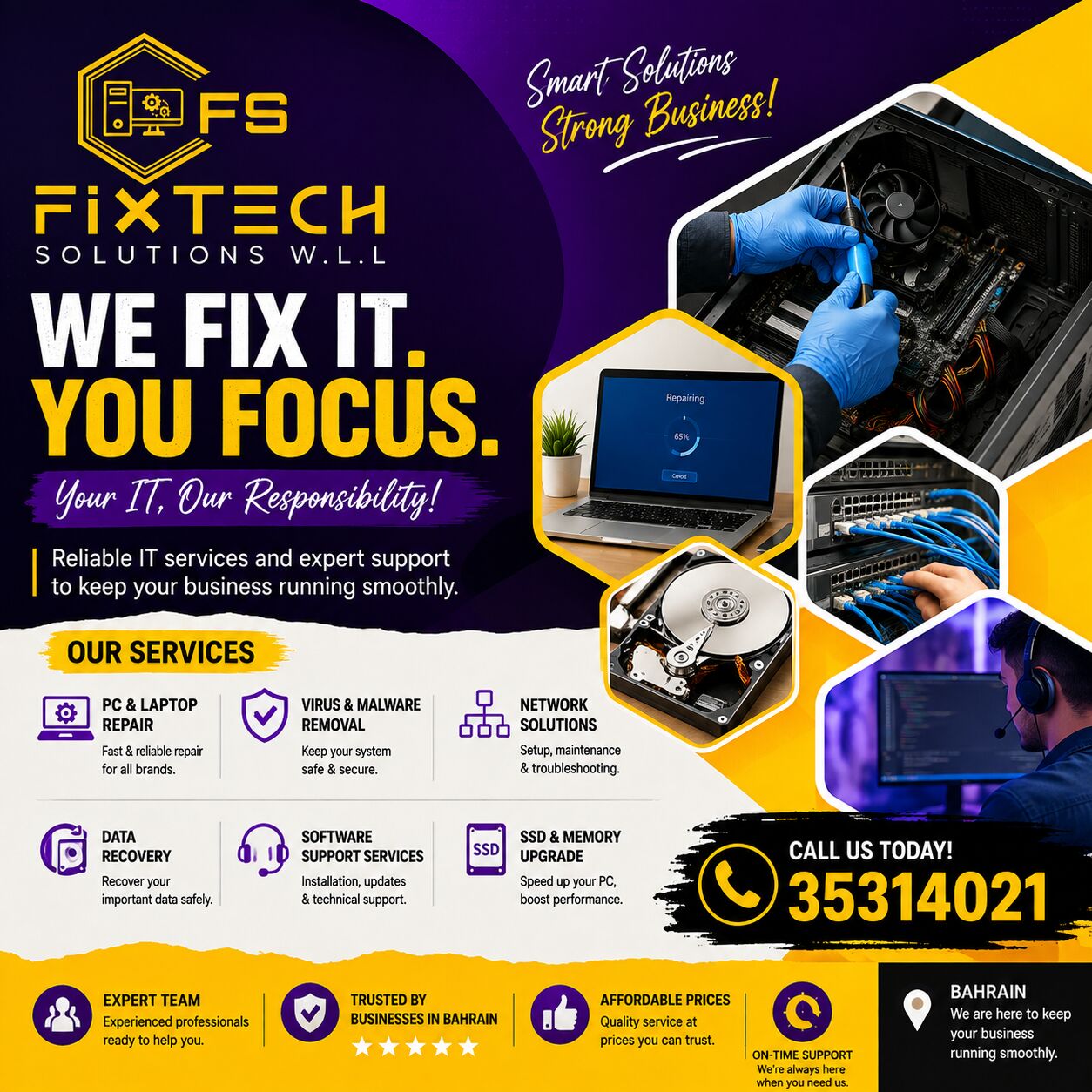Manama, Computer, Professional IT Support Services (All Over Bahrain )