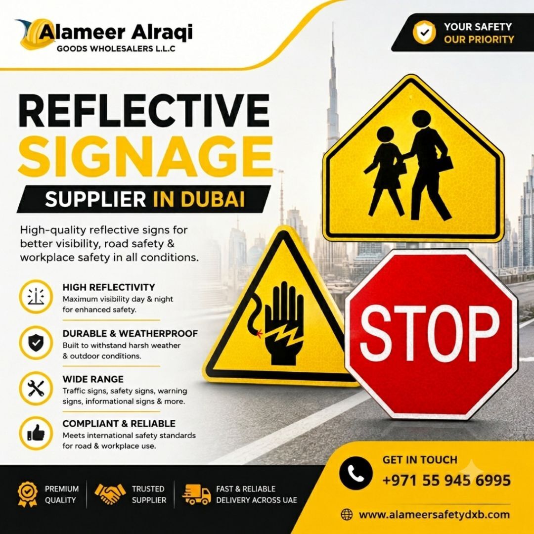 Dubai, Materials, Reflective Signage Supplier In Dubai &ndash; Quality Road Safety Solutions