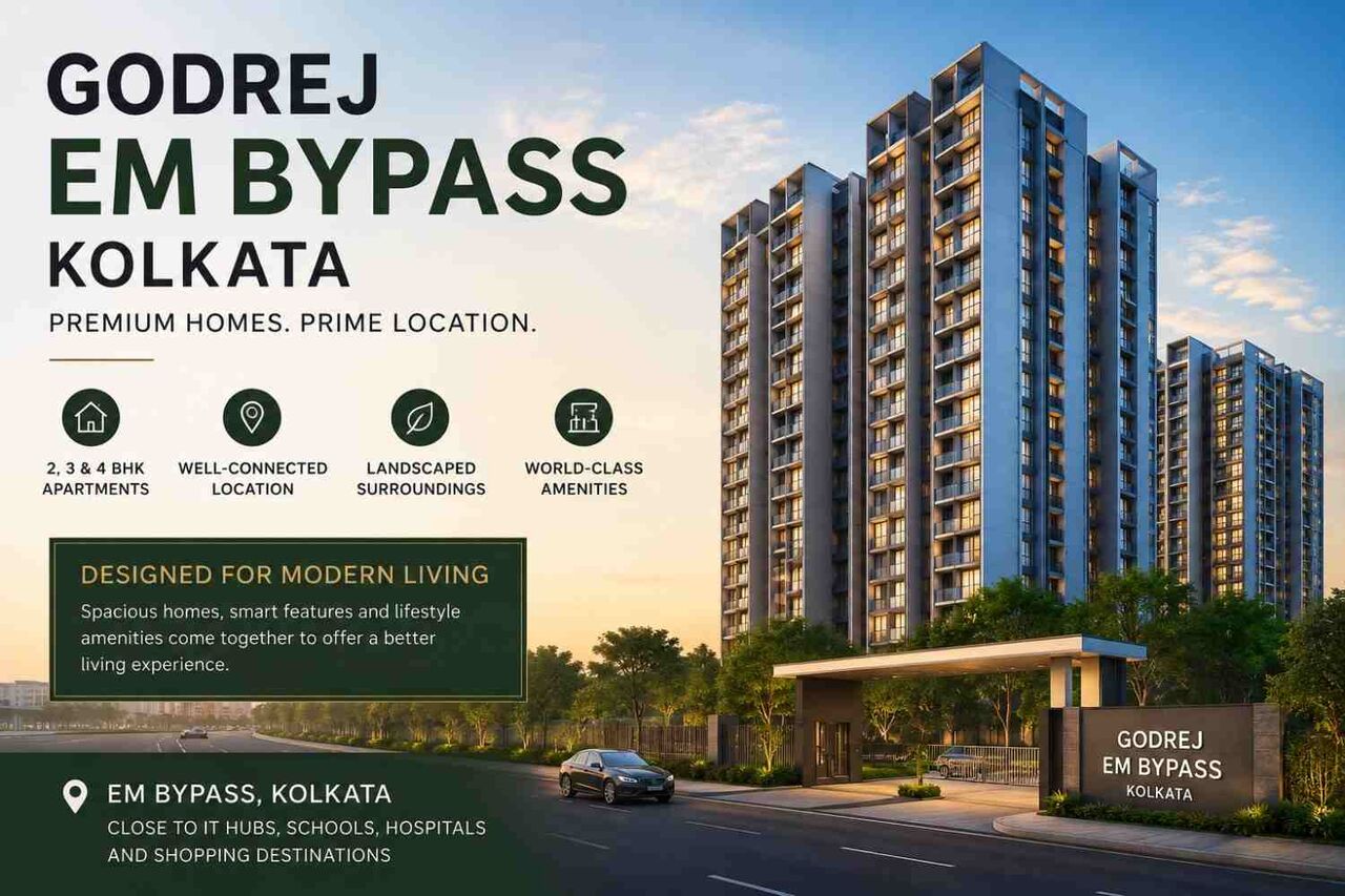 Kolkata, Apartments, Flats, Houses & Villas, Godrej EM Bypass Kolkata &ndash; Premium 2, 3 & 4 BHK Homes