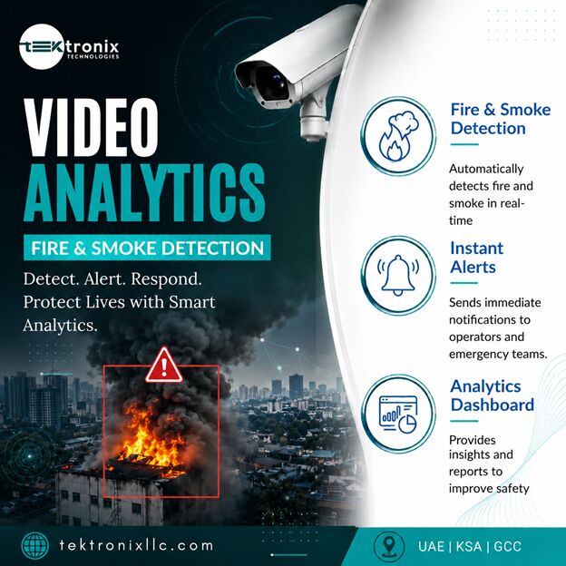 Dubai, Computer, Video Analytics Fire & Smoke Detection For Offices & Corporate Towers In Oman & GCC