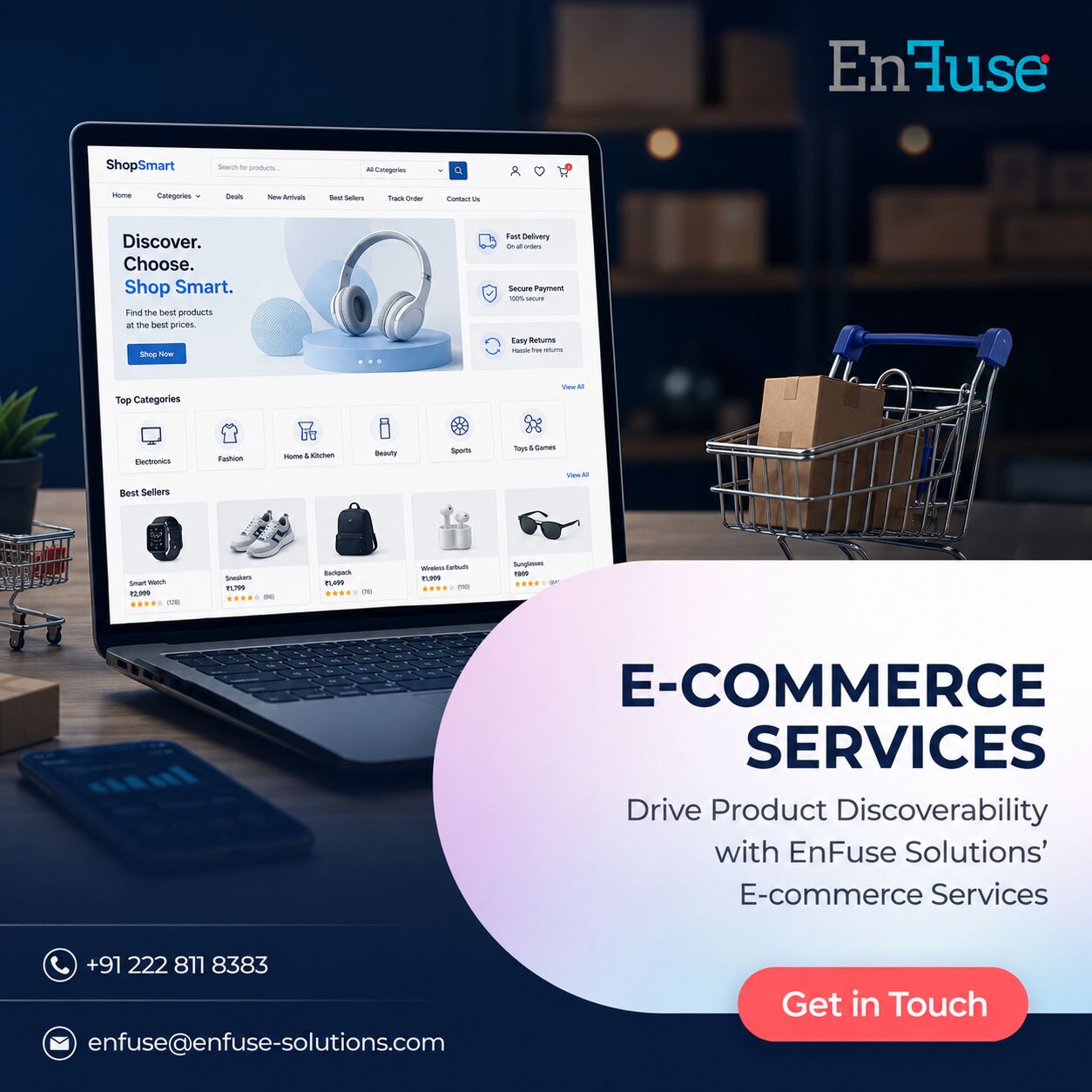 Mumbai, Marketing, Drive Product Discoverability With EnFuse Solutions&rsquo; E-commerce Services