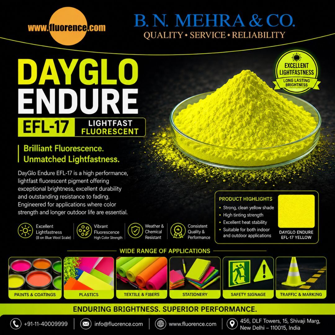 New Delhi, Materials, High -Quality DayGlo Endure EFL-17 Lightfast Fluorescent | Fluorence