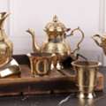Handcrafted Vintage Brass Goblets From India