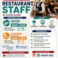 🔥🚨 URGENT HIRING – RESTAURANT STAFF 🚨🔥