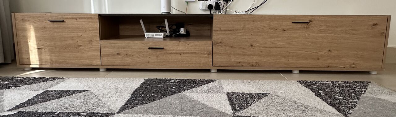 Riyadh, Furniture, SAR 300,  Long Low TV Unit / Media Console