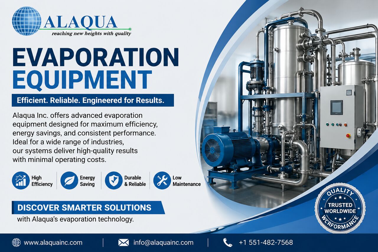 New York, Machinery, USD 1000,  Advanced Evaporation Equipment For Efficient Processing