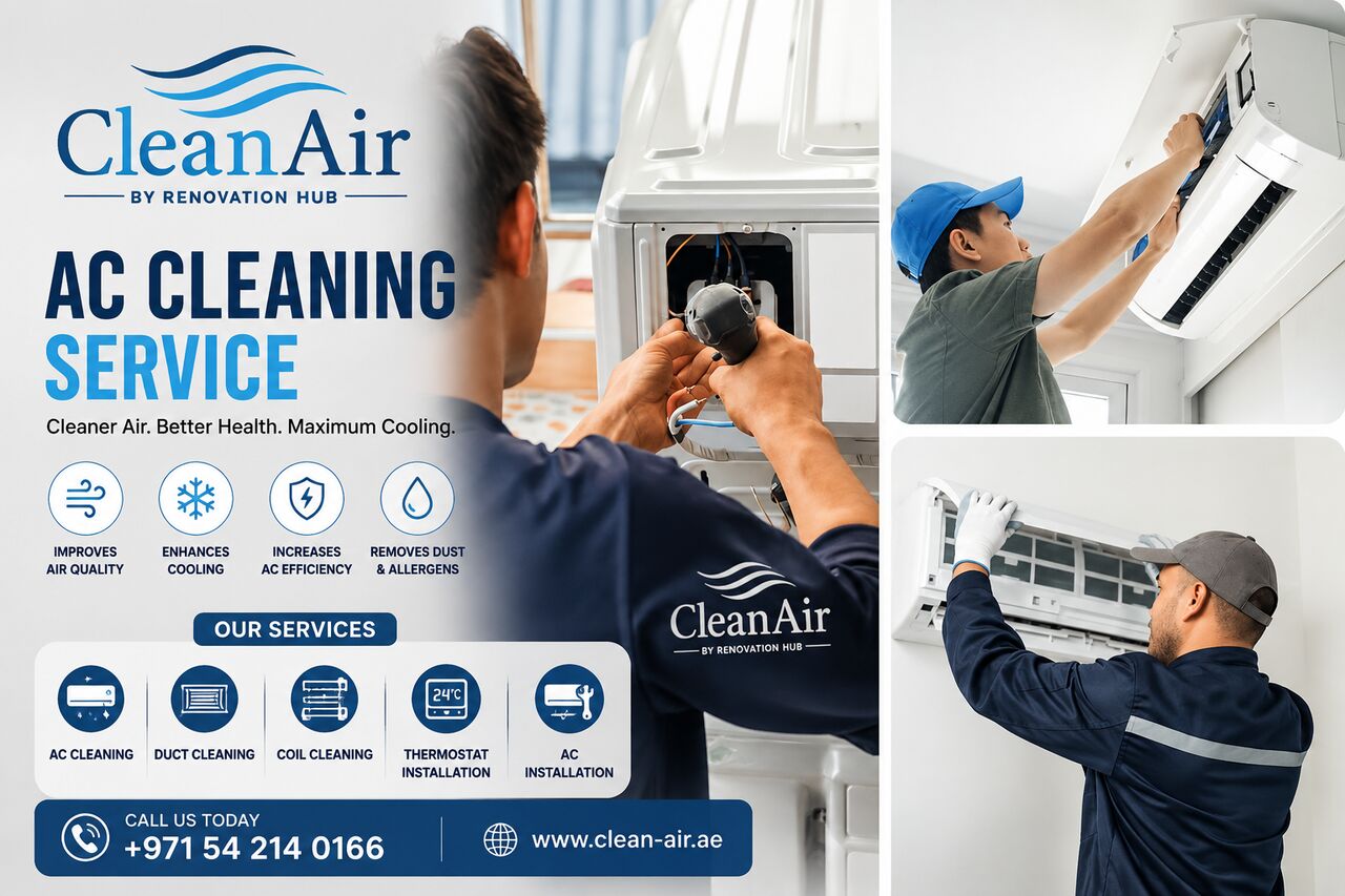 Dubai, Air Conditioning, Professional AC Cleaning Services In Dubai | Clean Air UAE