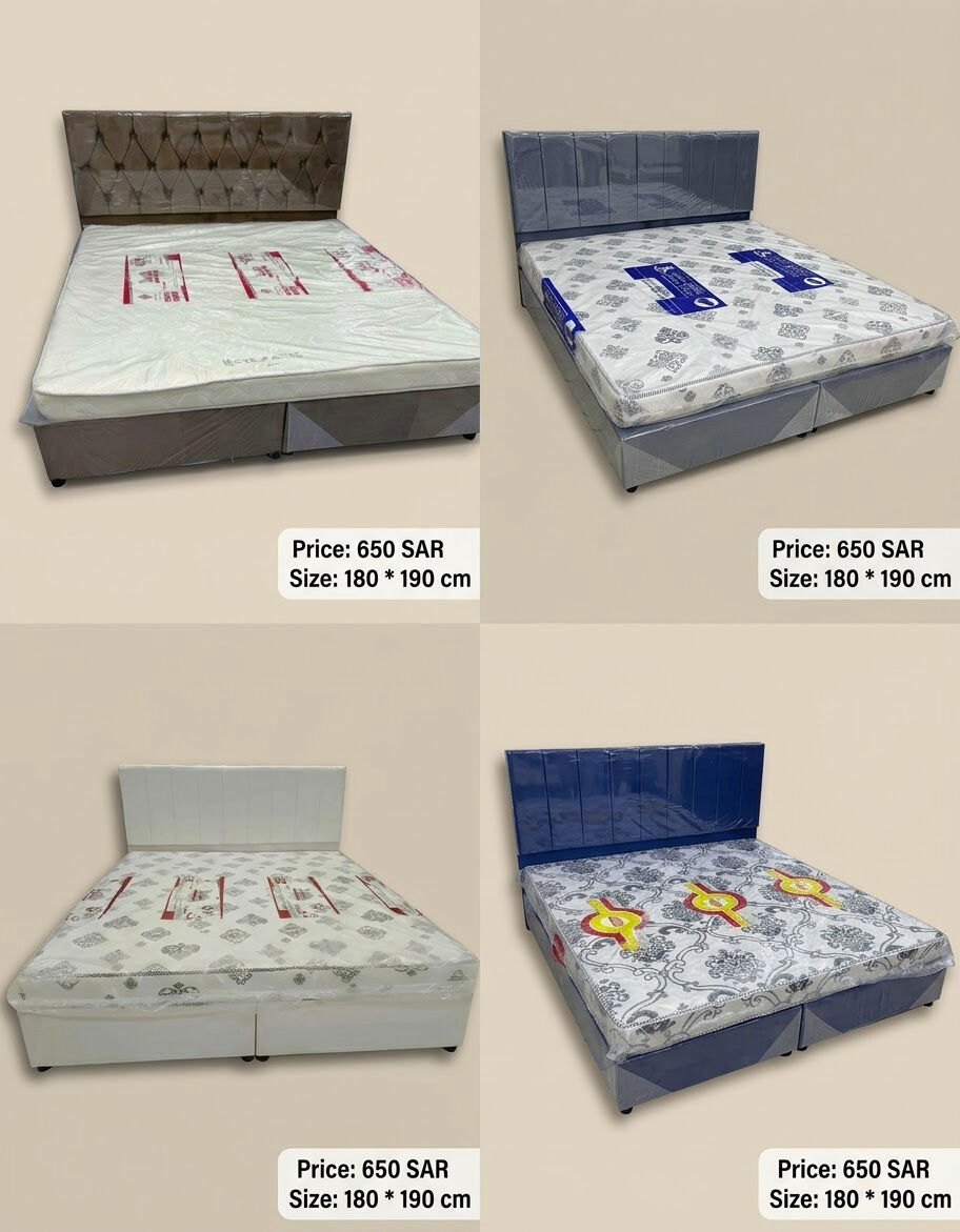 Jeddah, Furniture, SAR 650,  New Double Beds With Medicated Mattress Available