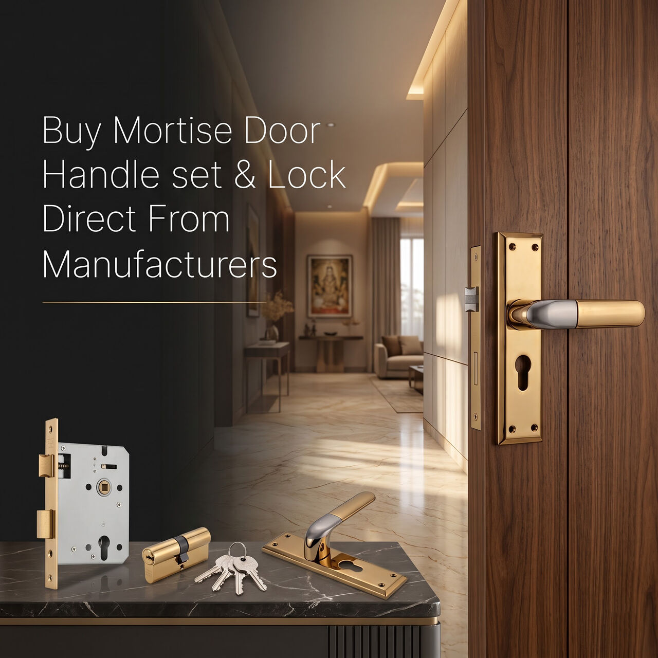 Mumbai, Furniture, INR 2000,  Buy Mortise Door Handle Set & Lock Direct From Manufacturers