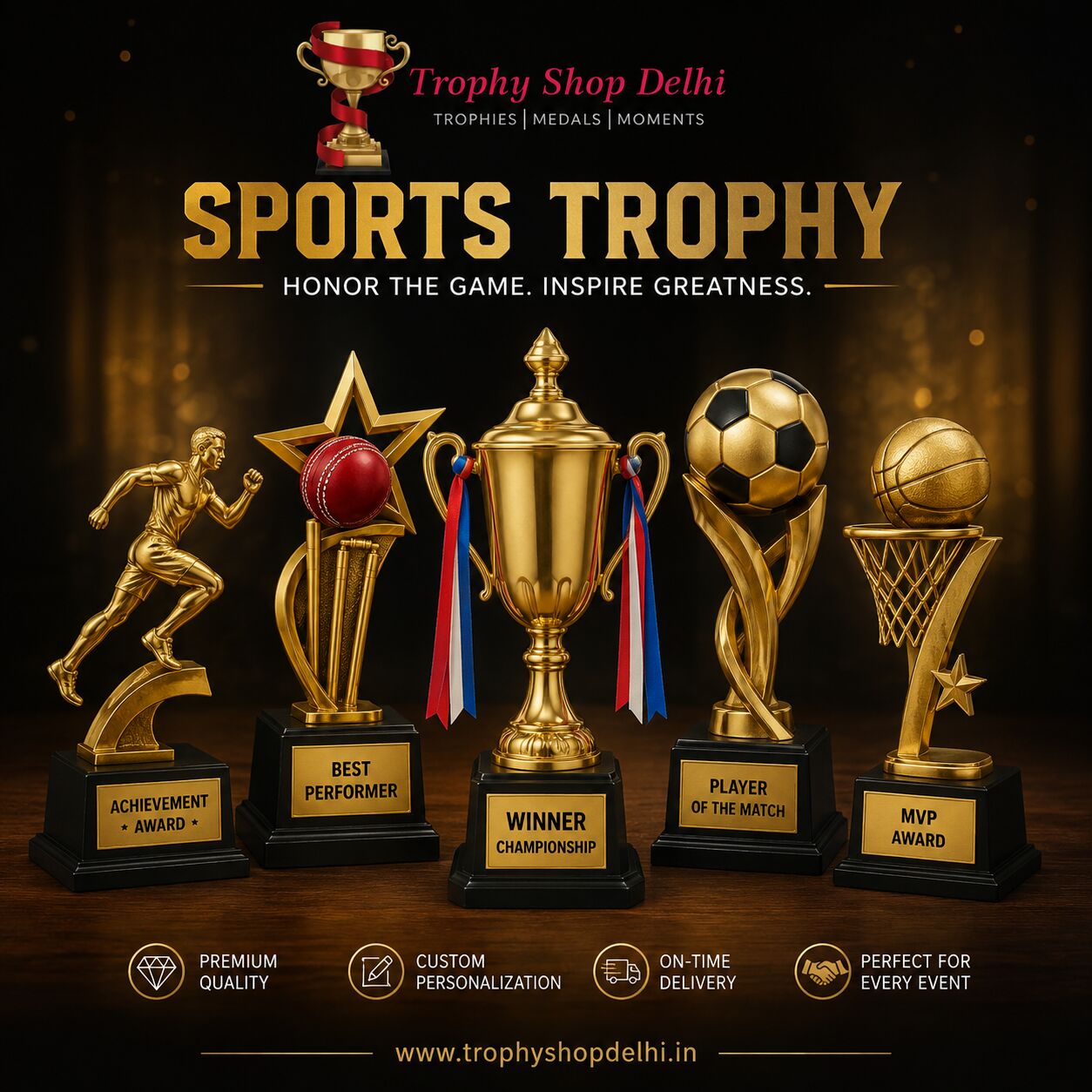 New Delhi, Job Seekers, Order Customised Trophies Online From Trophy Shop Delhi