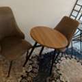 SAR 150,  Round Cafe Table And Two Chairs, Set. Comfortable, Like New.