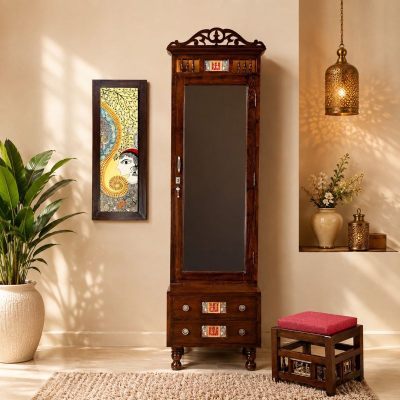 Mumbai, Furniture, INR 66289,  Handcrafted Wooden Dressing Table Online For Stylish Homes