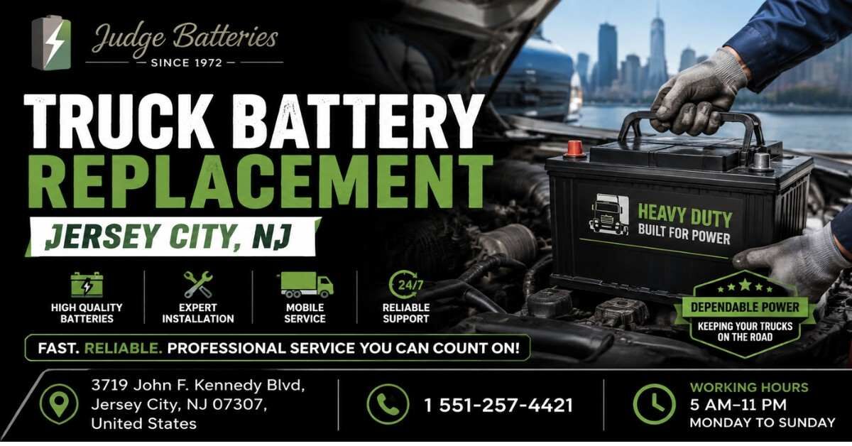 New York, Business, Fast Truck Battery Replacement Service In Jersey City, NJ