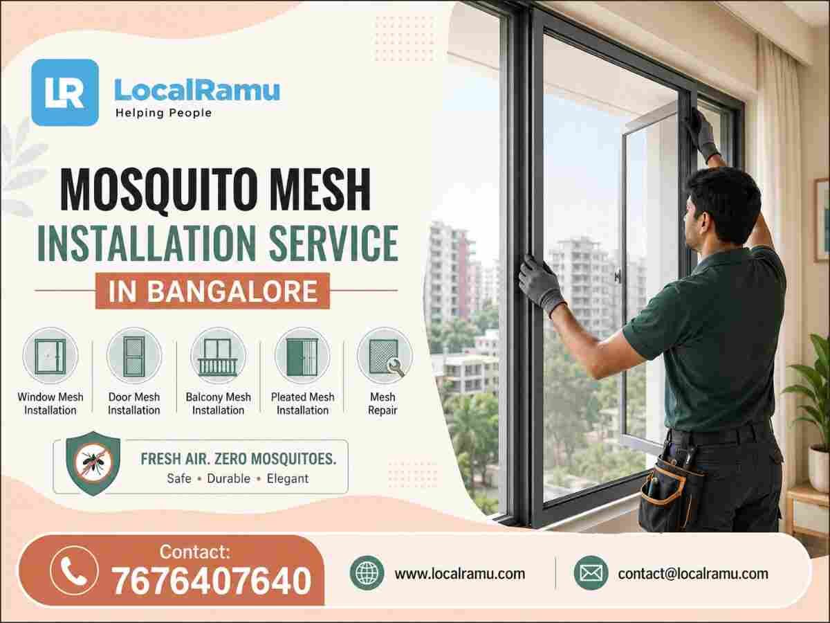 Bangalore, Household, Professional Mosquito Mesh Service In Bangalore With LocalRamu