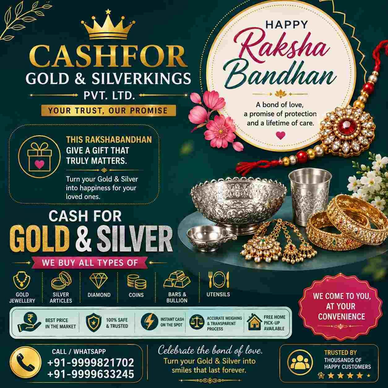 Noida, Items Wanted, How Can You Sell Silver For Cash In Greater Noida With Confidence?