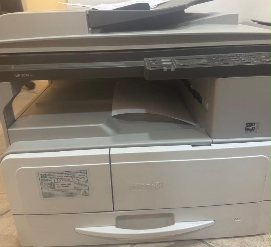 Al Malaz, Electronics, Rico 2014 AD Copier With Network Card For Sale, Good Working Condition ,little Used