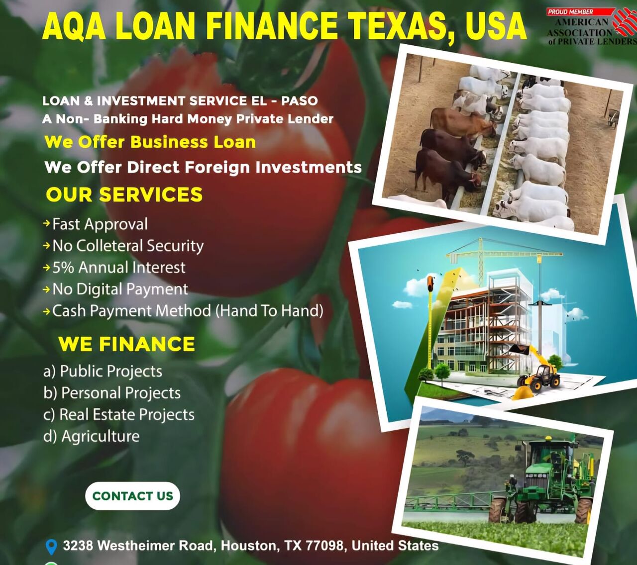 Riyadh, Heavy Equipment, SAR 100000000,  Business Loans And Foreign Investments Services