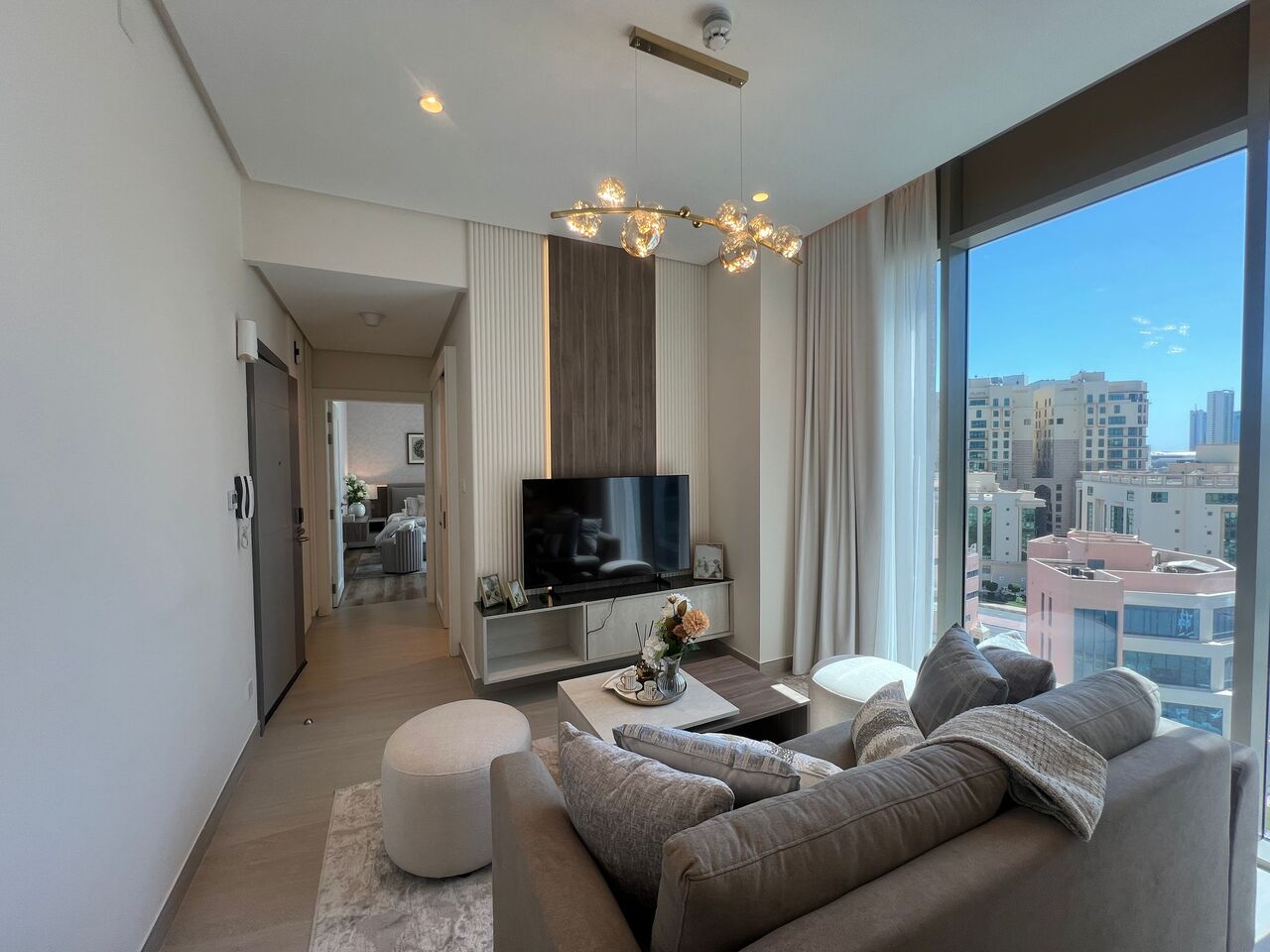 Al Seef, Apartments, Flats, Houses & Villas, BHD 375/month,  Furnished,  1 BR,  Apartment For Rent Partial Sea View & City View